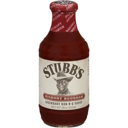 Stubb's Hickory Bourbon Barbecue Sauce, 18 oz