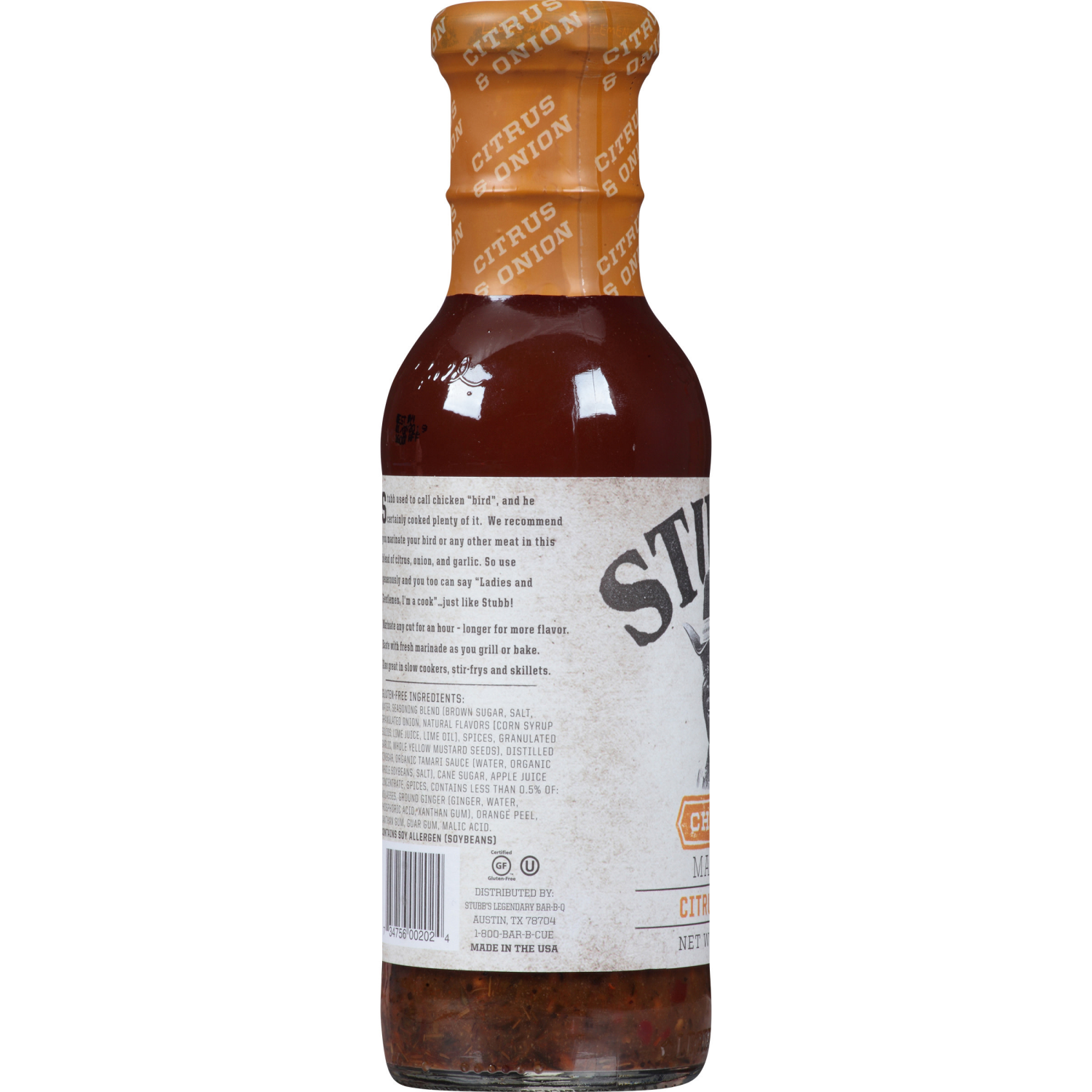 slide 2 of 7, Stubb's Citrus & Onion Chicken Marinade, 12 oz