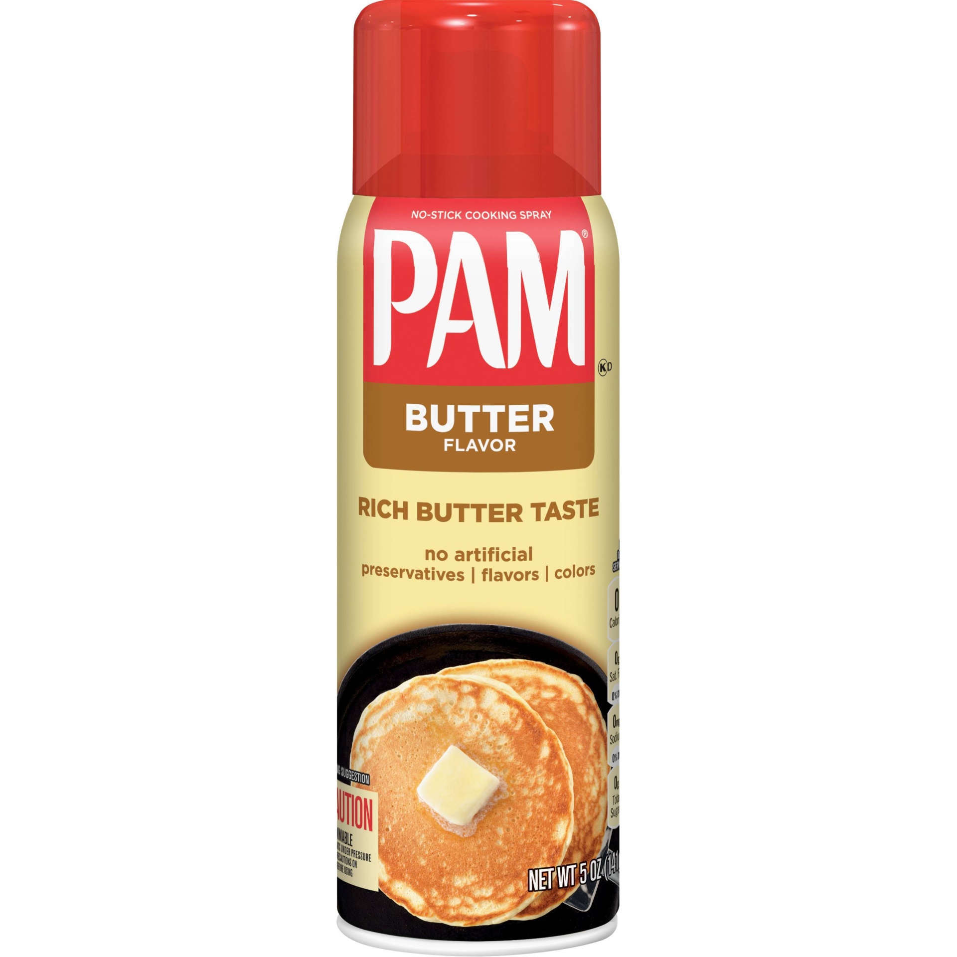 slide 1 of 3, Pam Cooking Spray No-Stick Butter Flavor, 5 oz