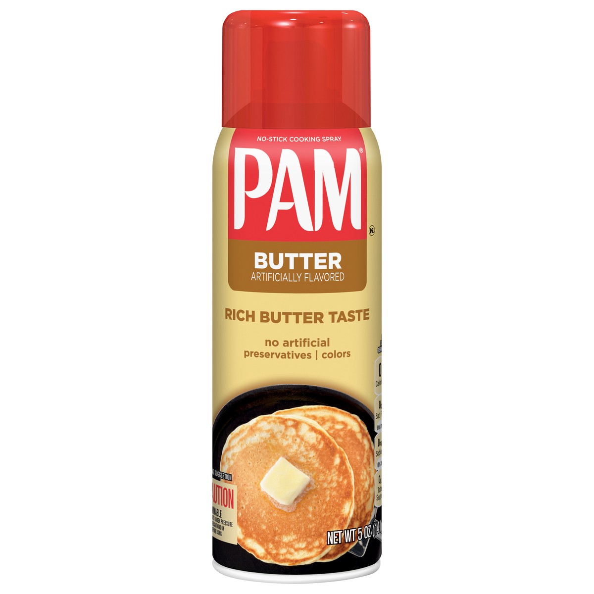 slide 1 of 2, Pam No-Stick Butter Cooking Spray 5 oz, 5 oz