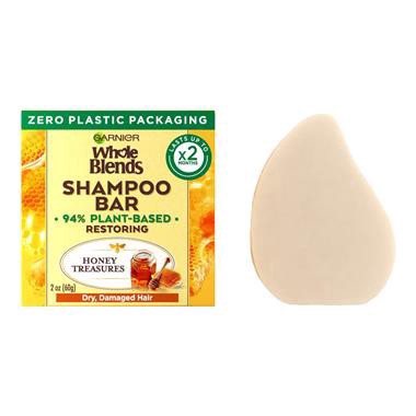 slide 1 of 1, Garnier Inc. Garnier Whole Blends Shampoo Bar, Honey Treasures, 2 oz