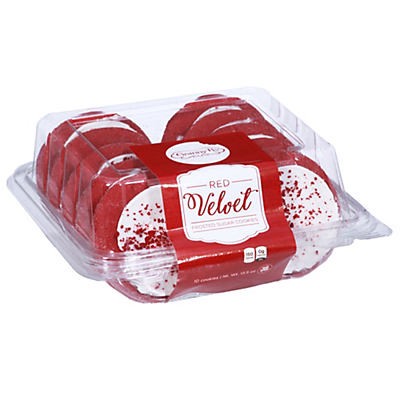 slide 1 of 1, Granny B's Red Velvet Frosted Sugar Cookies, 10 ct