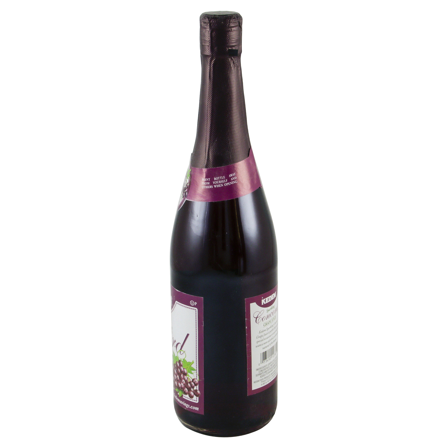 slide 3 of 3, Kedem Non Alcoholic Concord Sparkling Grape 100% Juice - 750 ml, 750 ml
