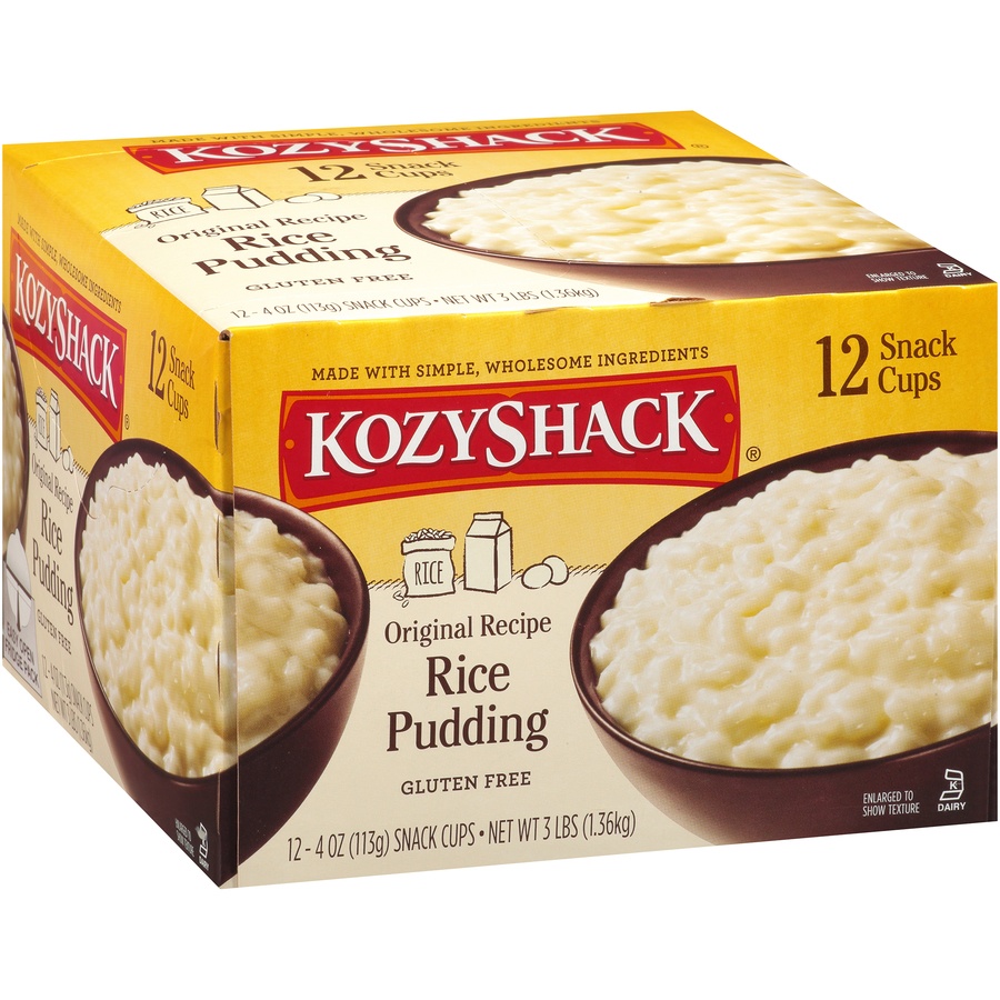 slide 2 of 8, Kozy Shack® Original Recipe Rice Pudding 12-4 oz. Snack Cups, 12 ct