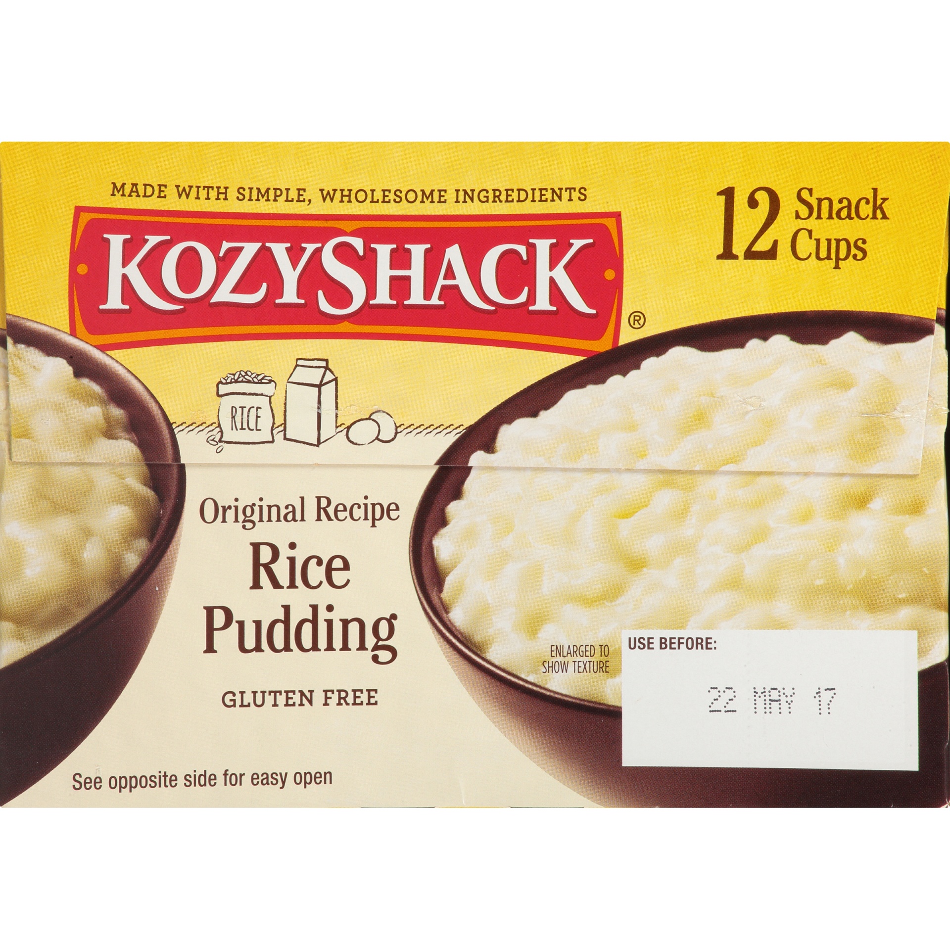 slide 5 of 8, Kozy Shack® Original Recipe Rice Pudding 12-4 oz. Snack Cups, 12 ct