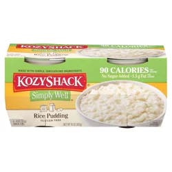 Kozy Shack Simply Well Rice Pudding Snack Cups, Gluten Free Dessert, 4 oz, 4 Count