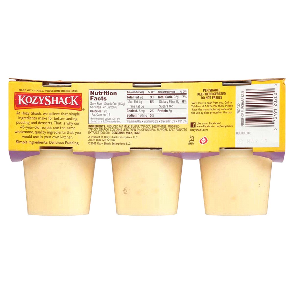slide 2 of 2, Kozy Shack Tapioca Pudding - 24 oz, 24 oz