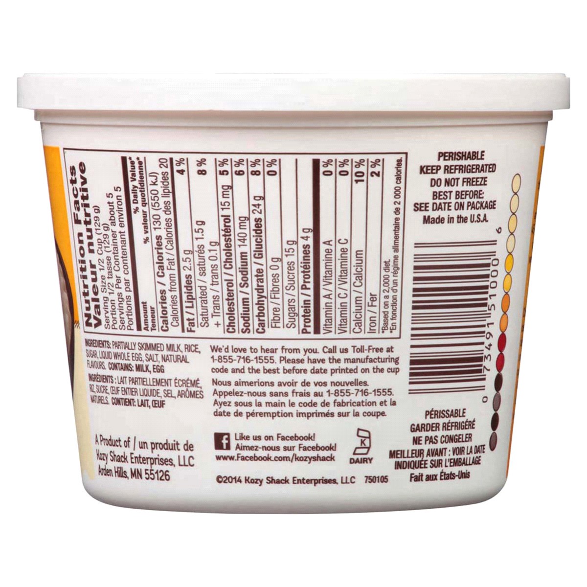 slide 2 of 2, Kozy Shack Rice Pudding, Gluten Free Dessert, 22 oz