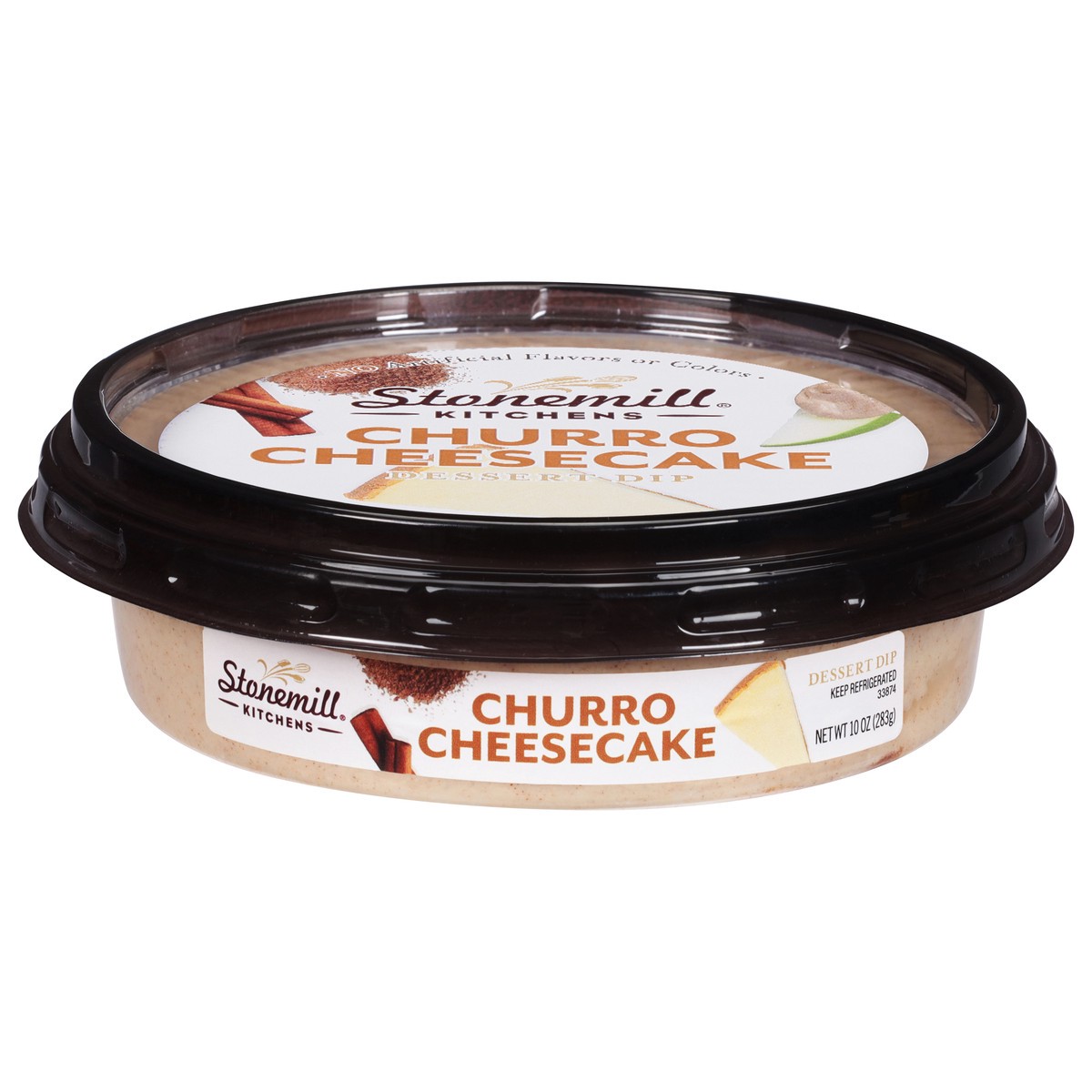 slide 1 of 7, Stonemill Kitchens Churros Cheesecake Dip, 10 oz