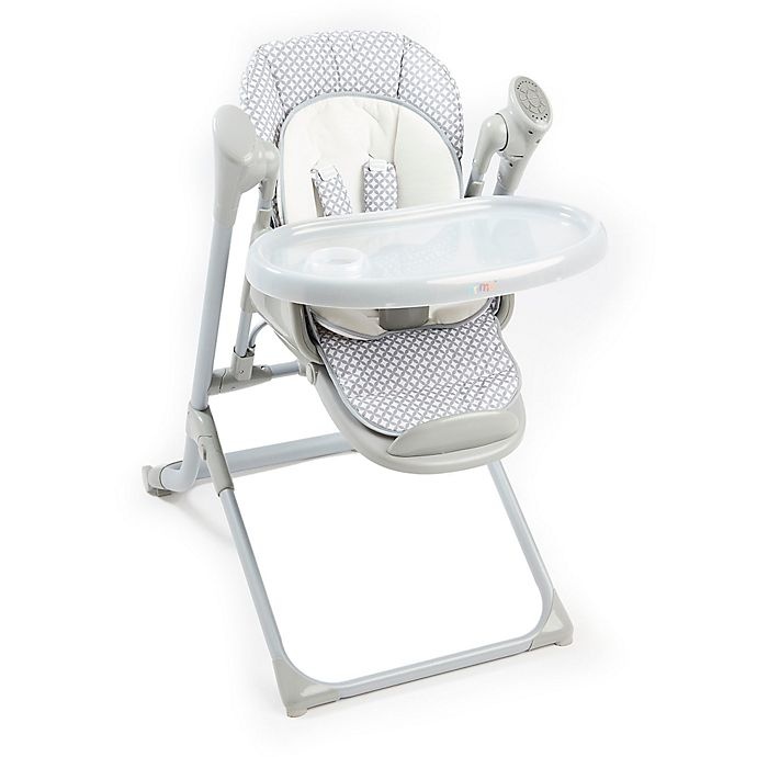 slide 5 of 9, Primo 2-in-1 Smart Voyager Swing and High Chair - Grey, 1 ct