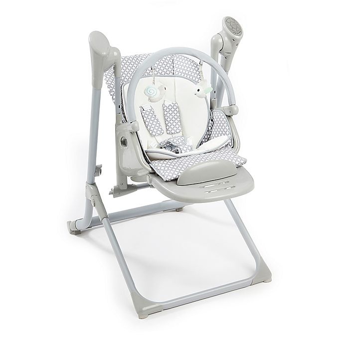 slide 1 of 9, Primo 2-in-1 Smart Voyager Swing and High Chair - Grey, 1 ct