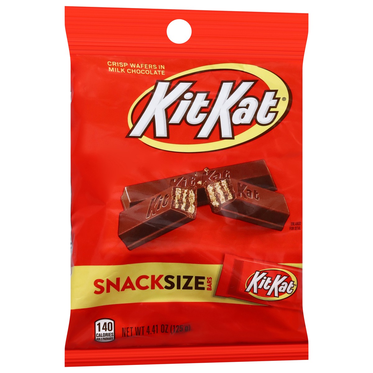 slide 11 of 13, KIT KAT Milk Chocolate Wafer Snack Size, Candy Bag, 4.41 oz, 4.41 oz