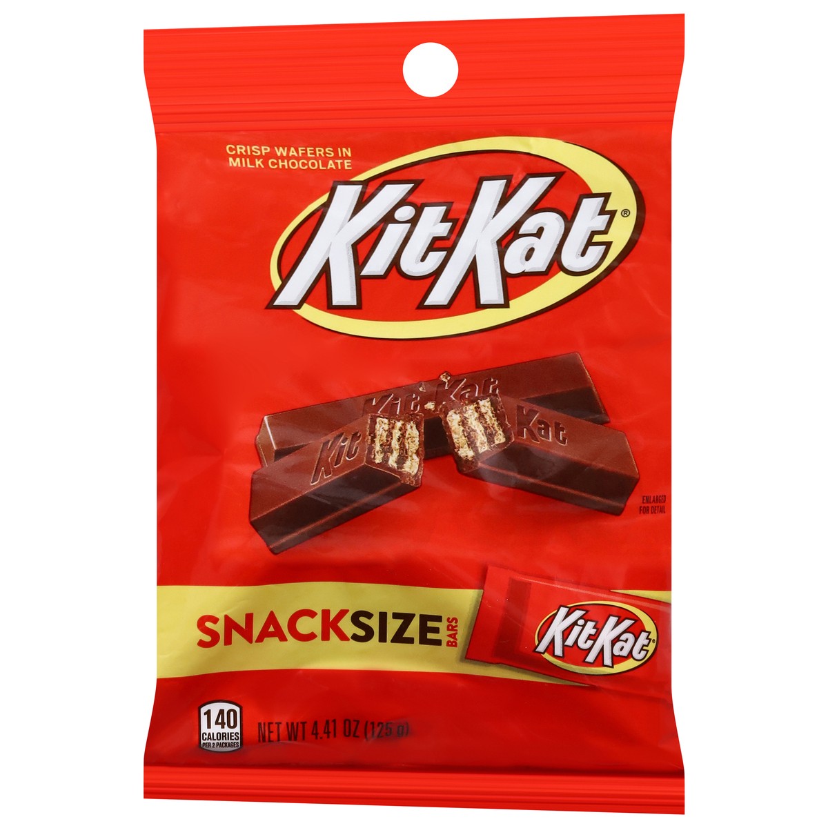 slide 13 of 13, KIT KAT Milk Chocolate Wafer Snack Size, Candy Bag, 4.41 oz, 4.41 oz