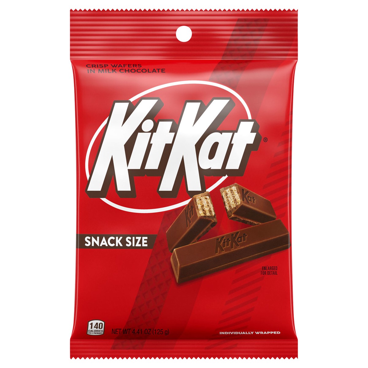 slide 1 of 13, KIT KAT Milk Chocolate Wafer Snack Size, Candy Bag, 4.41 oz, 4.41 oz