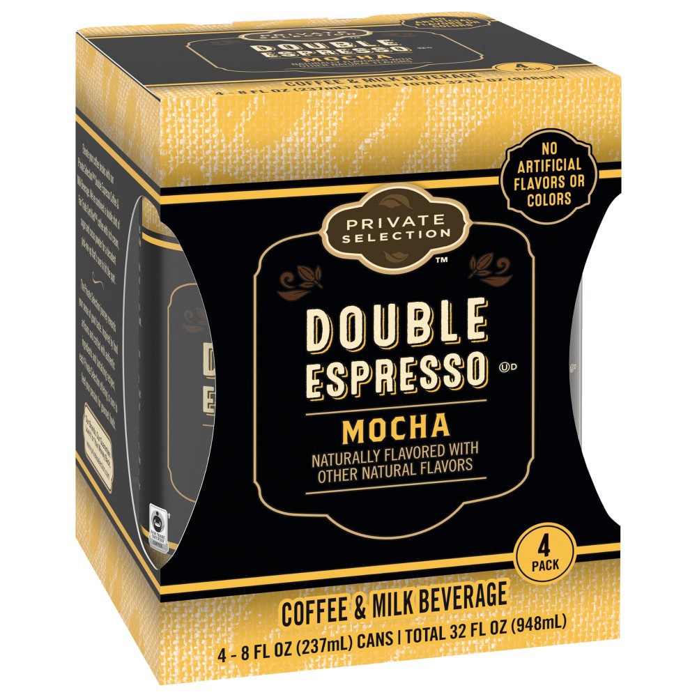 slide 3 of 4, Private Selection Double Shot Mocha Espresso - 4 ct; 8 fl oz, 4 ct; 8 fl oz