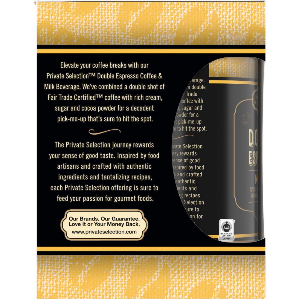 slide 4 of 4, Private Selection Double Shot Mocha Espresso - 4 ct; 8 fl oz, 4 ct; 8 fl oz