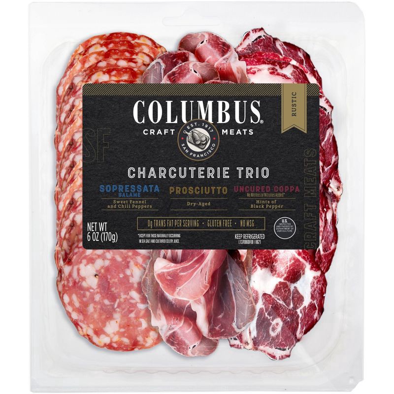 slide 1 of 2, Columbus Mild Deli Meat Trio - 6oz, 6 oz