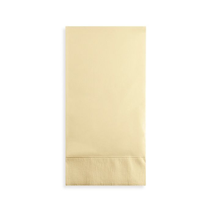 slide 1 of 1, Creative Converting 2-Ply Paper Guest Towels - Cream, 100 ct