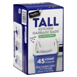 S Sel Bag Tall Kitchen W/Handle Tie