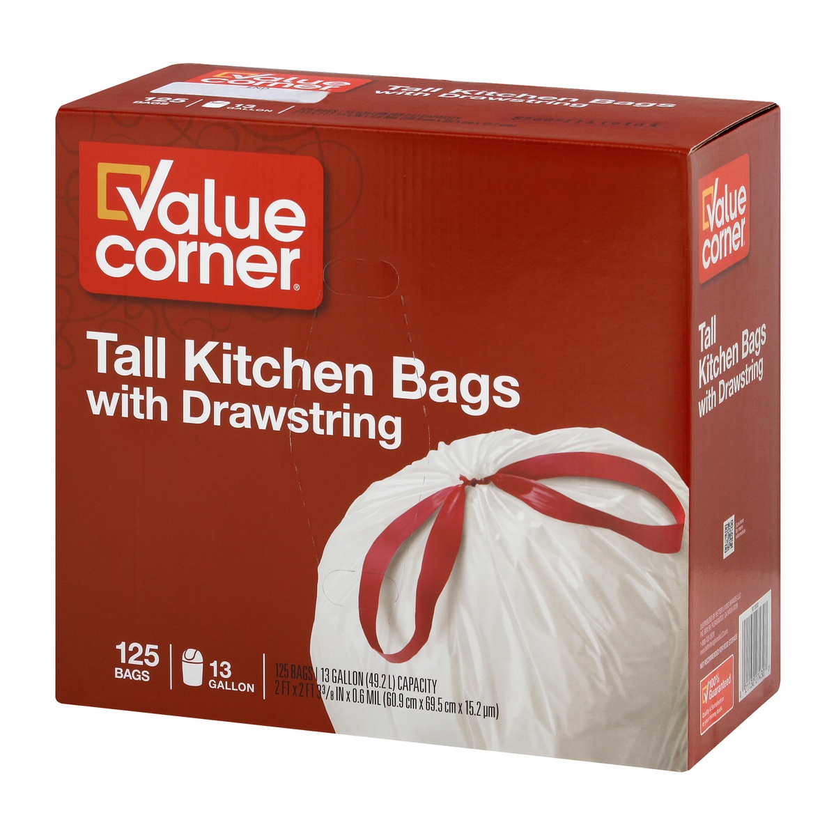 slide 3 of 9, Pantry Essentials Signature Kitchens Bags Tall Drawstring 13 Gallon, 125 ct