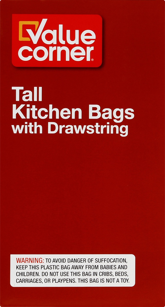 slide 7 of 9, Pantry Essentials Signature Kitchens Bags Tall Drawstring 13 Gallon, 125 ct