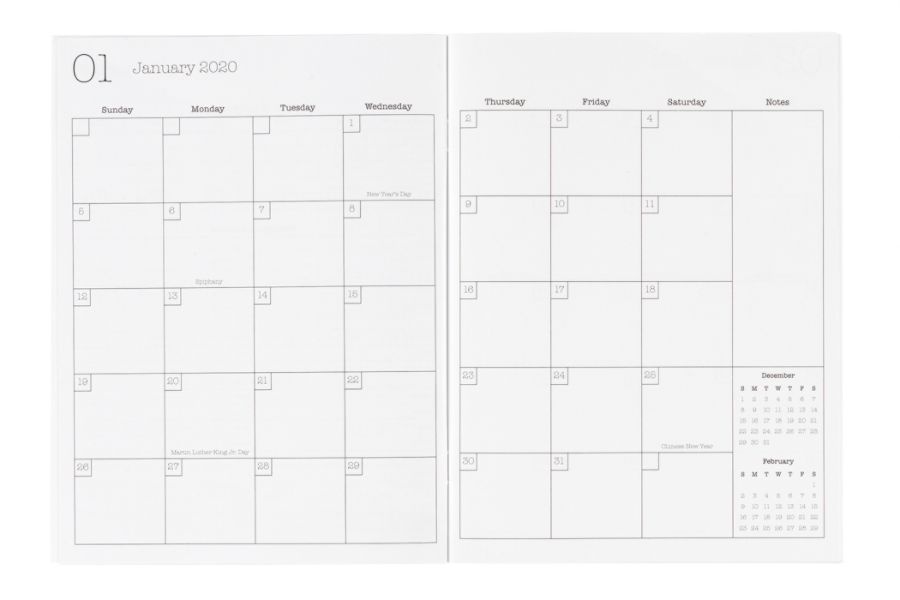 slide 2 of 2, Office Depot Monthly Planner, 8-1/2'' X 6-3/8'', Palm Trees, January To December 2020, Dd191019-002, 1 ct