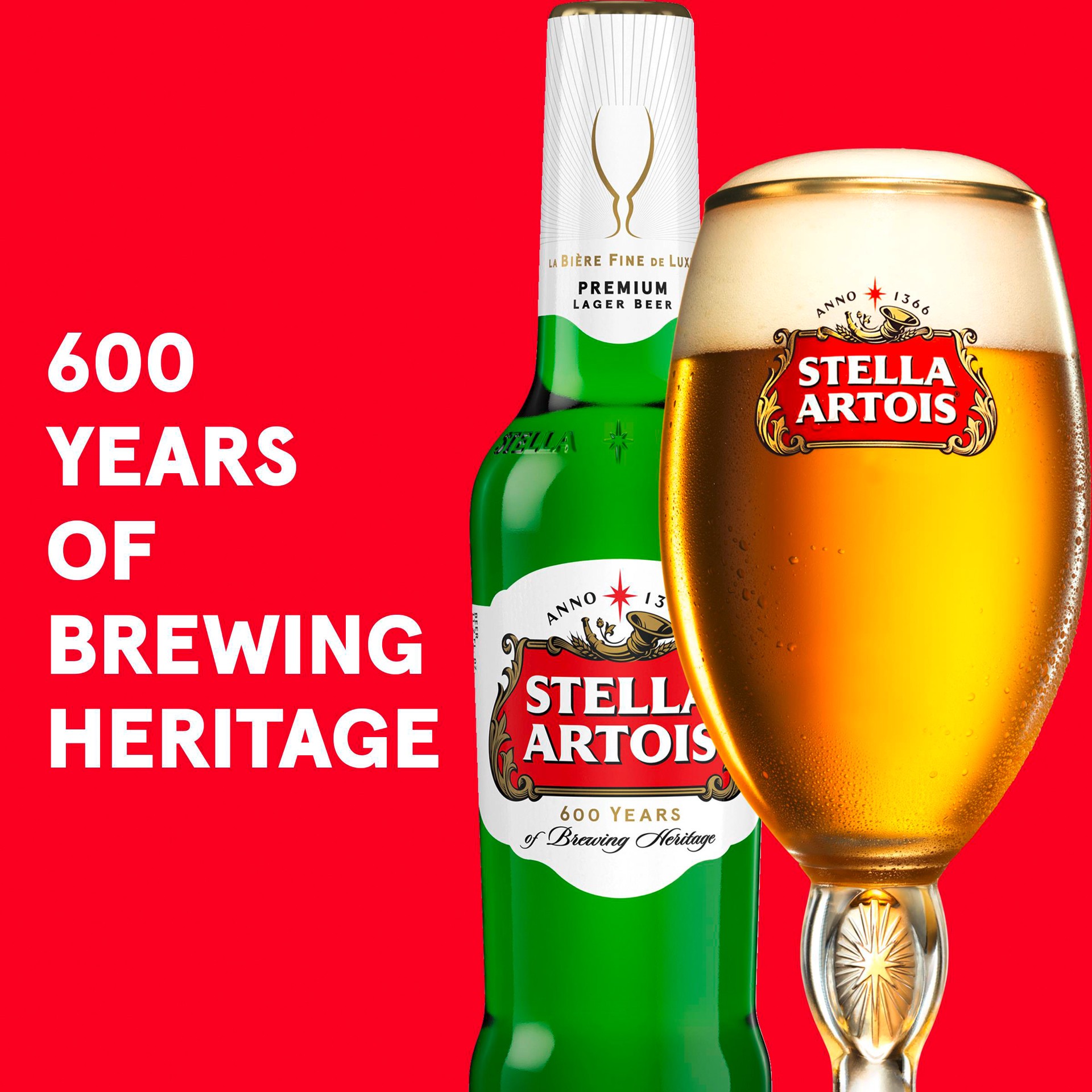 slide 4 of 4, Stella Artois Premium Lager Beer 25 fl oz Can, 25 fl oz