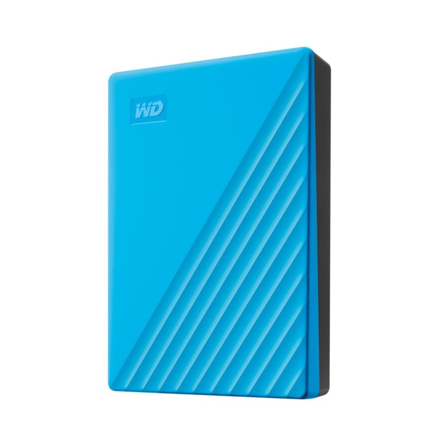 slide 3 of 4, Western Digital My Passport Portable External Hard Drive, 4Tb, Wdbpkj0040Bbl-Wesn, Blue, 1 ct