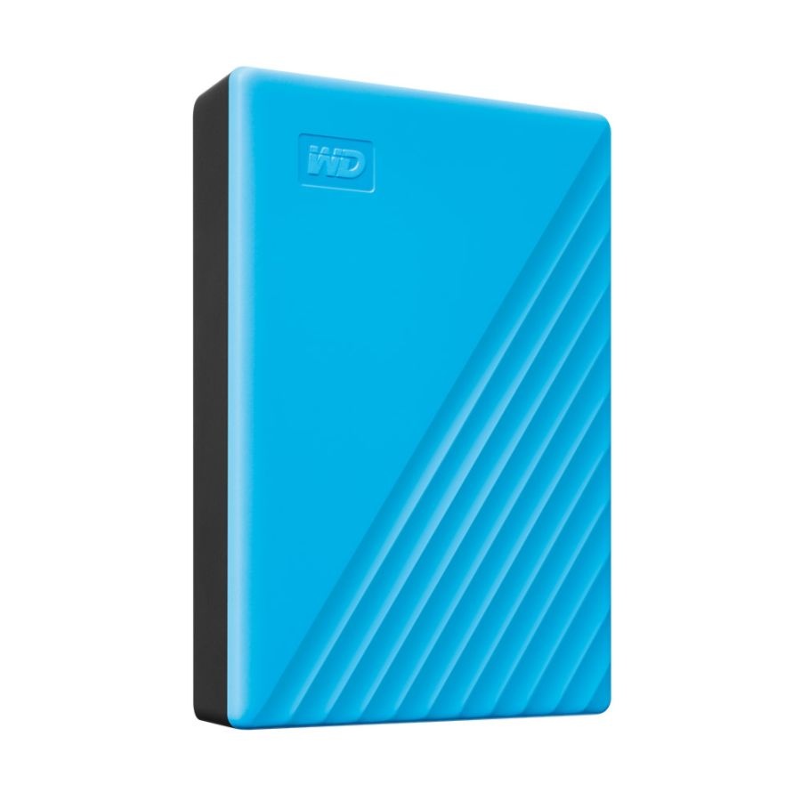 slide 4 of 4, Western Digital My Passport Portable External Hard Drive, 4Tb, Wdbpkj0040Bbl-Wesn, Blue, 1 ct