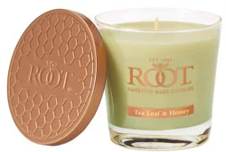 Root Candle Co. Small Veriglass Candle Tea Leaf And Honey