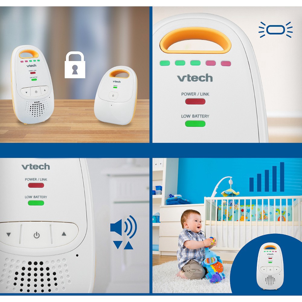 slide 6 of 11, V-Tech Digital Audio Baby Monitor with High Quality Sound - DM111, 1 ct