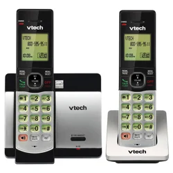 VTech DECT 6.0 Expandable Cordless Phone with 2 Handsets - Silver CS5119-2