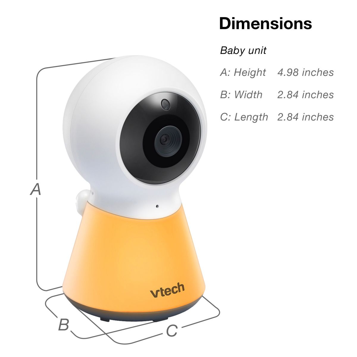 slide 2 of 5, V-Tech Digital 5" Video Monitor with Nightlight, 5 in