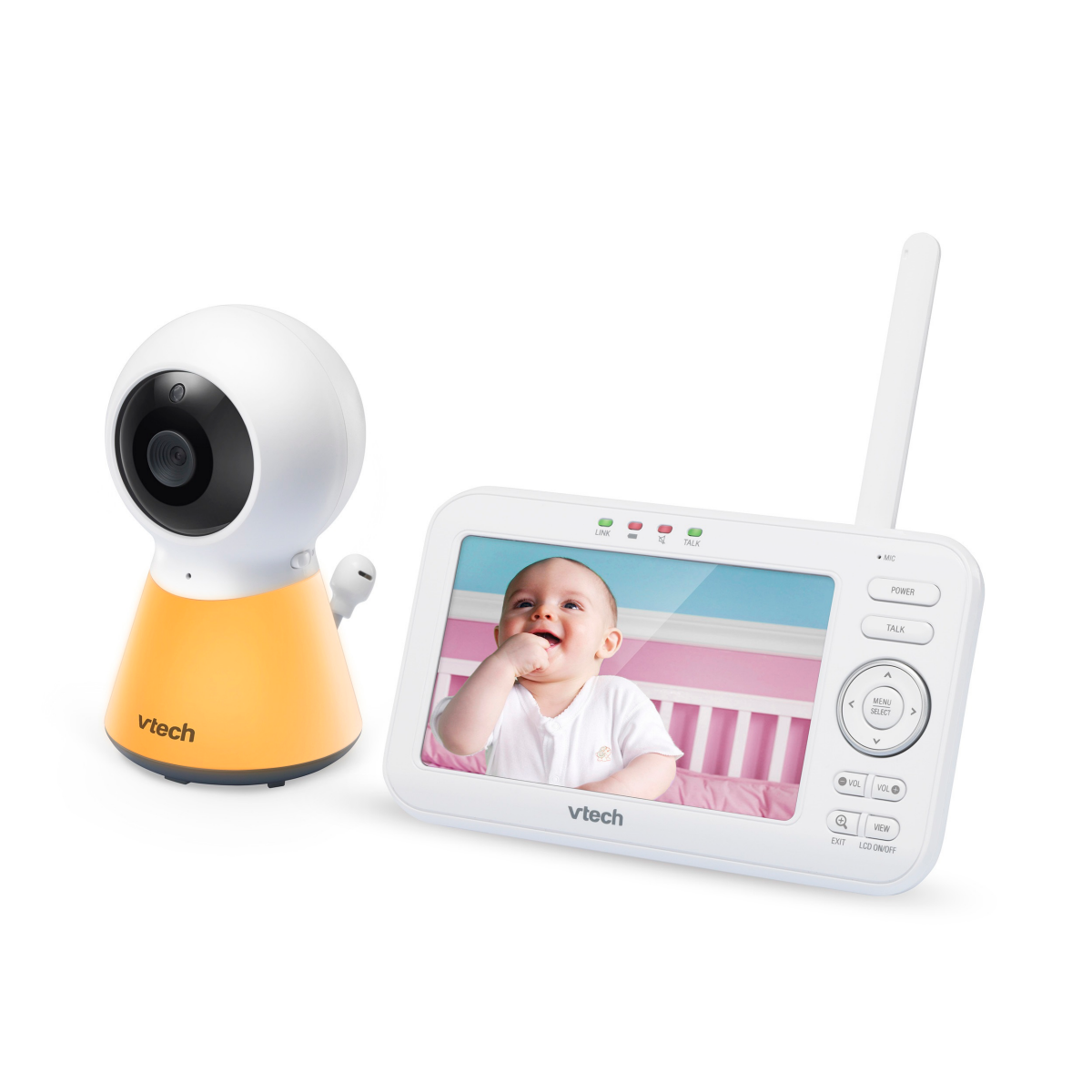 slide 4 of 5, V-Tech Digital 5" Video Monitor with Nightlight, 5 in