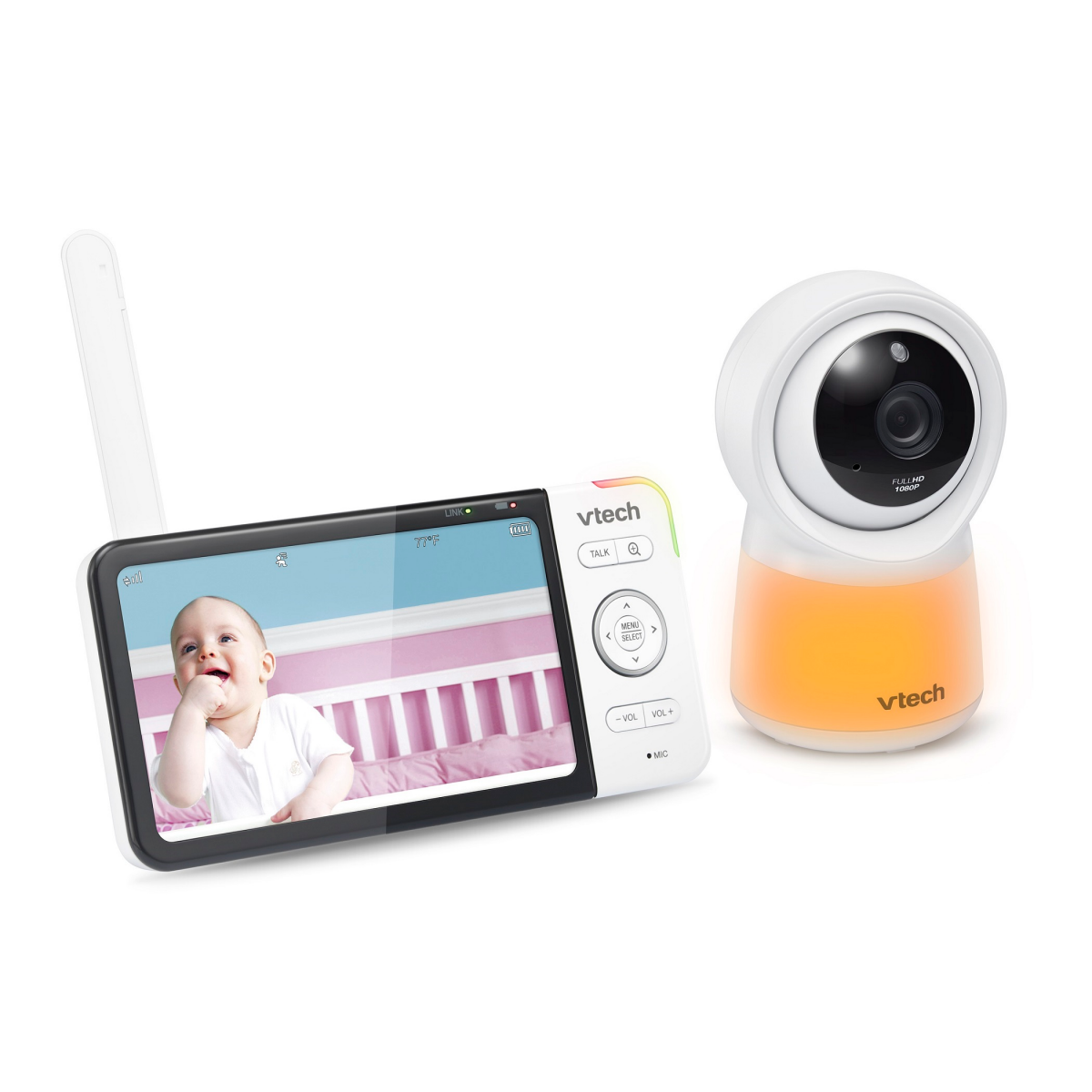 slide 4 of 5, V-Tech Digital 5" Video Monitor Fixed FHD with Remote Access, 5 in