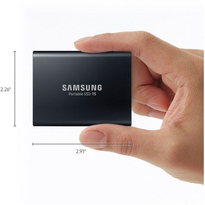 slide 2 of 8, Samsung T5 1Tb External Solid State Drive, Mu-Pa1T0B/Am, 1 ct