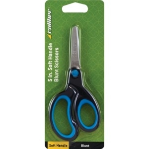 slide 1 of 1, It's Academic Caliber Scissors Soft Handle 5 Inch Blunt, 1 pair