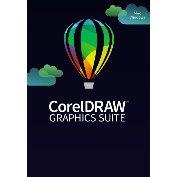 slide 2 of 2, CorelDRAWdraw Graphics Suite, 1-Year Subscription, For Windows/Mac, Product Key, 1 ct