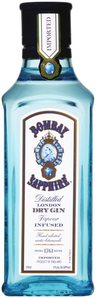 slide 2 of 5, Bombay Sapphire Gin, 200 ml