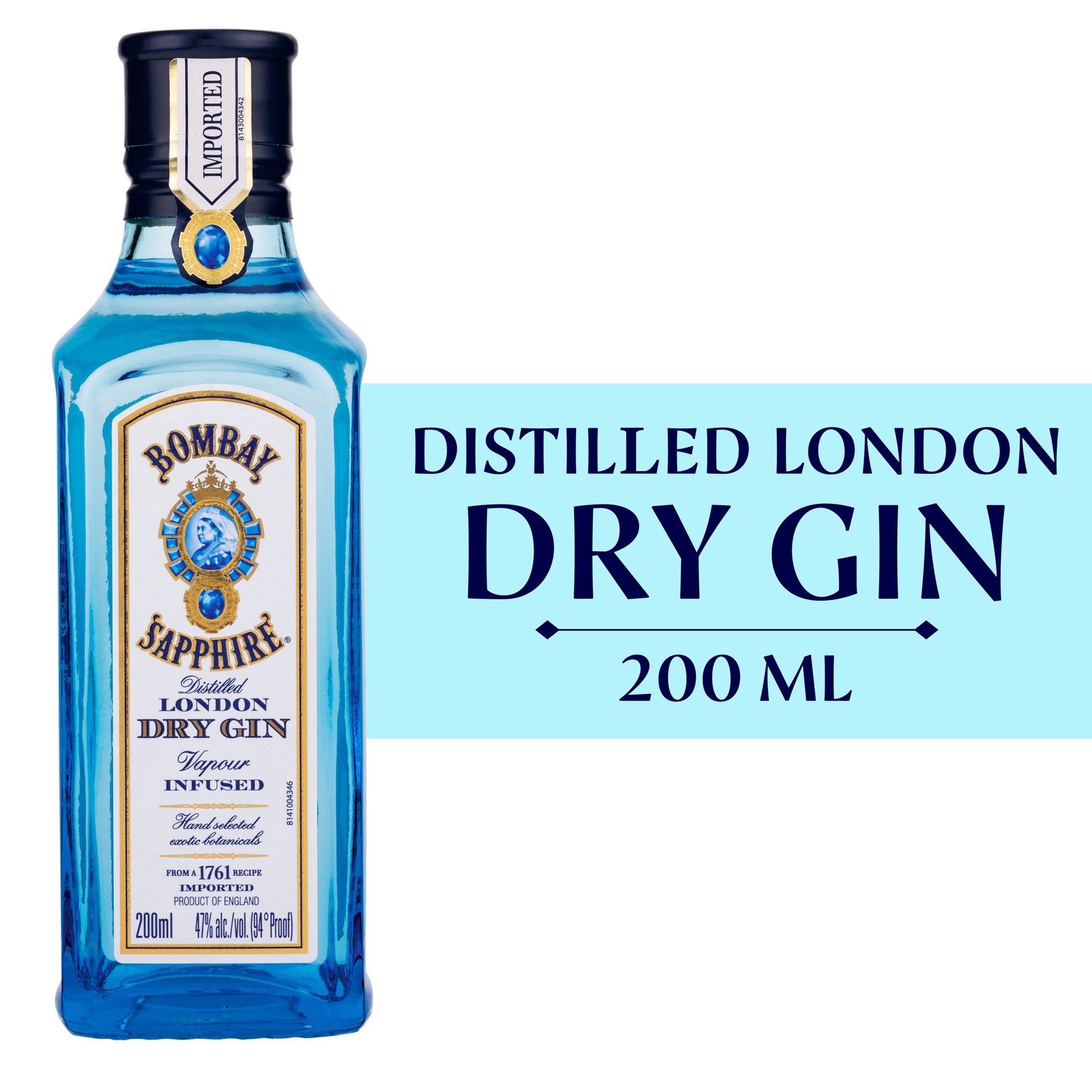 slide 1 of 5, Bombay Sapphire Gin, 200 ml