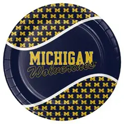 University of Michigan Round Dinner Plate