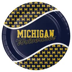 Collegiate University of Michigan Round Dinner Plate