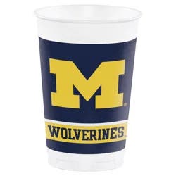 Collegiate University of Michigan Plastic Cup