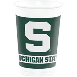 Michigan State Spartans University Plastic Cups