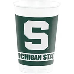 Michigan State Spartans University Plastic Cups