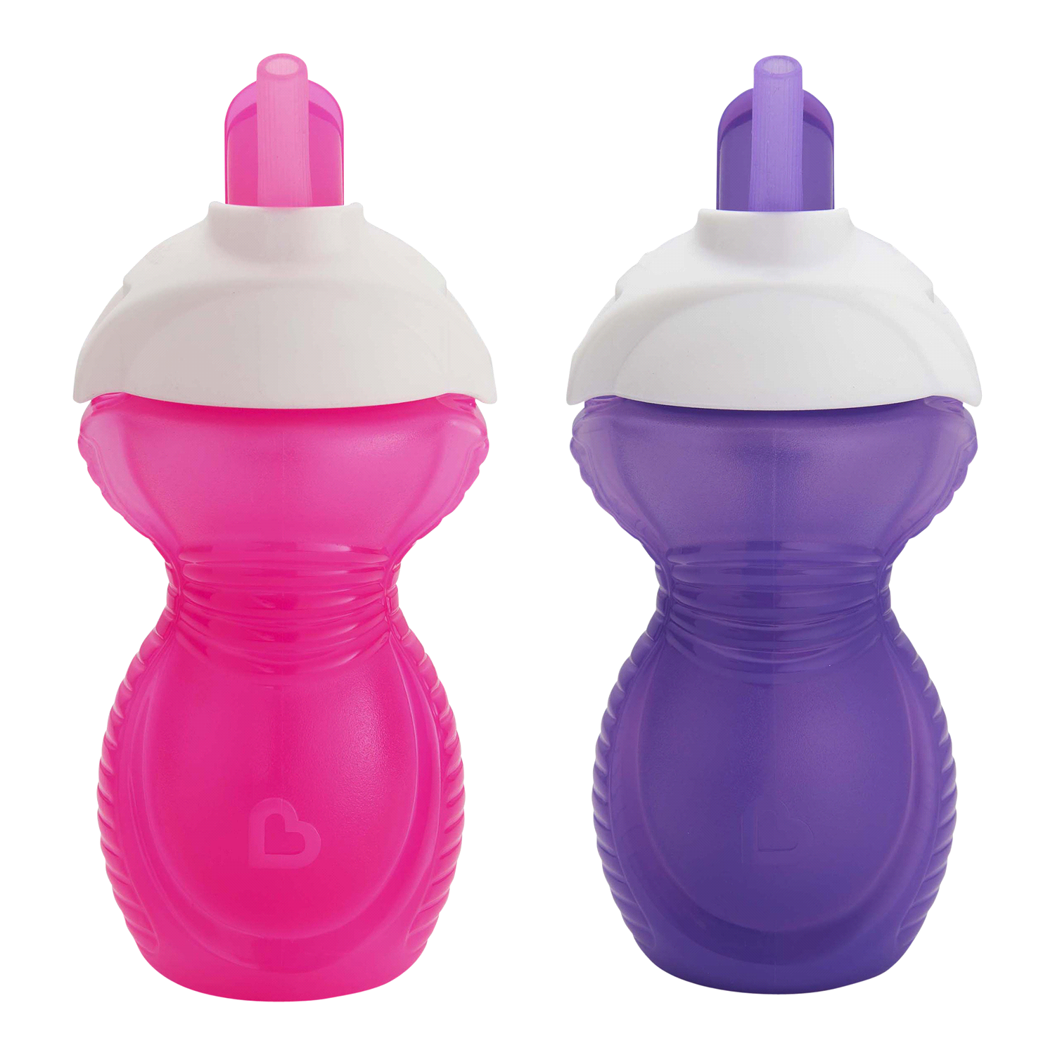 slide 2 of 2, Munchkin Click Lock Spill-Proof 12 M+ 9 Ounce Flip Straw Cup 2 ea, 2 ct