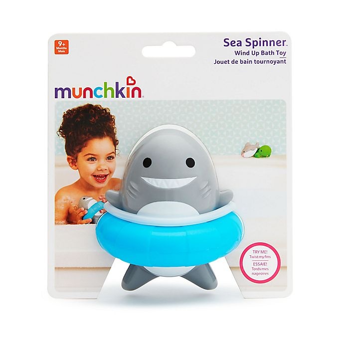 slide 3 of 4, Munchkin Shark Sea Spinner Bath Toy, 1 ct