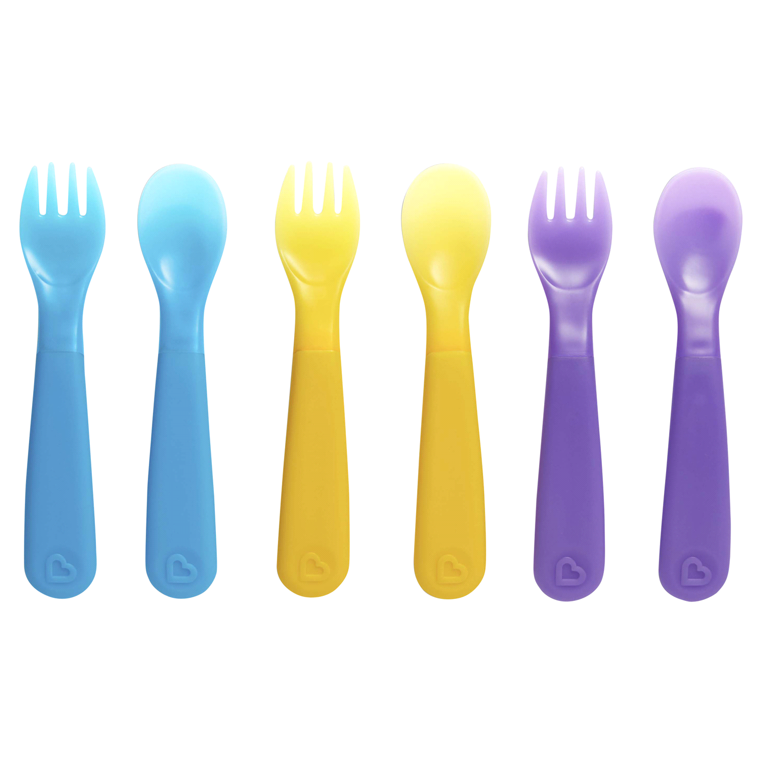 slide 1 of 1, Munchkin Color Reveal 12 M+ Toddler Utensils 6 ea, 6 ct