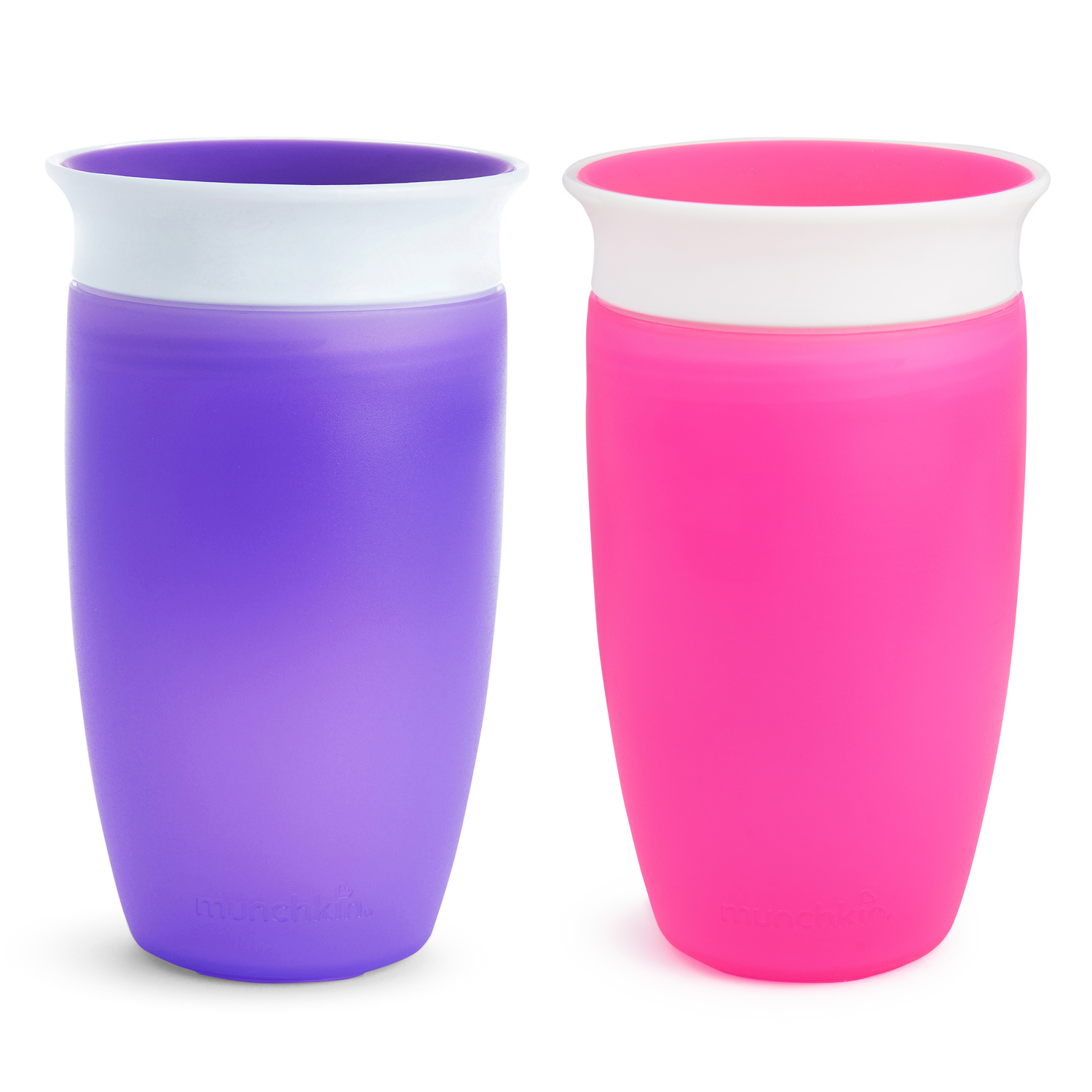 slide 2 of 4, Munchkin Miracle 360 Sippy Cup - 20oz - 2pk - Pink/Purple, 1 ct