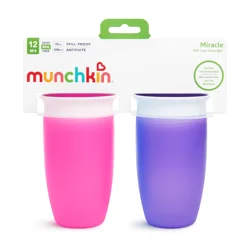Munchkin Miracle 360 Sippy Cup - 20oz - 2pk - Pink/Purple